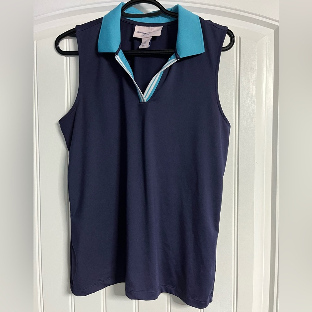 Tommy Bahama Golf Navy and Teal‎ Tank Top